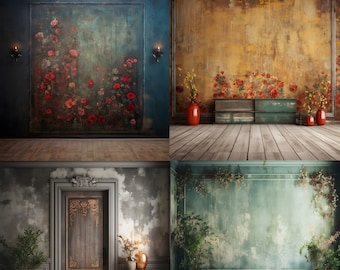 50 Fine Art Floral Texture Backgrounds Floral Digital Backdrops Maternity Backdrop Overlays Photoshop Textures