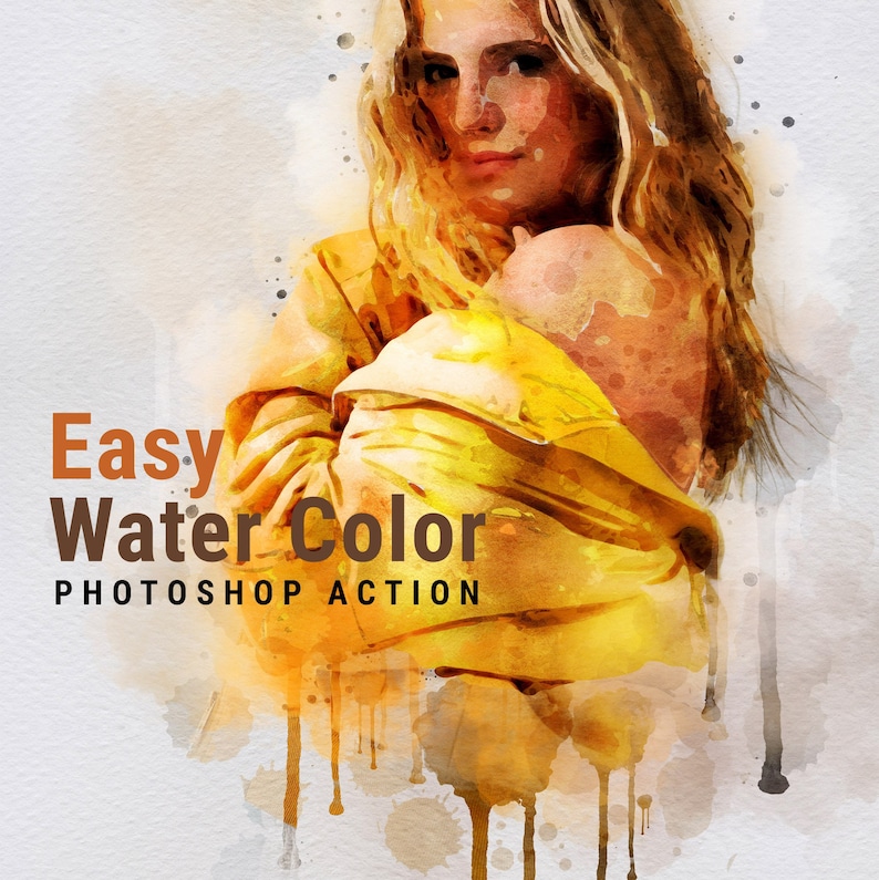 Easy Watercolor Photoshop Action