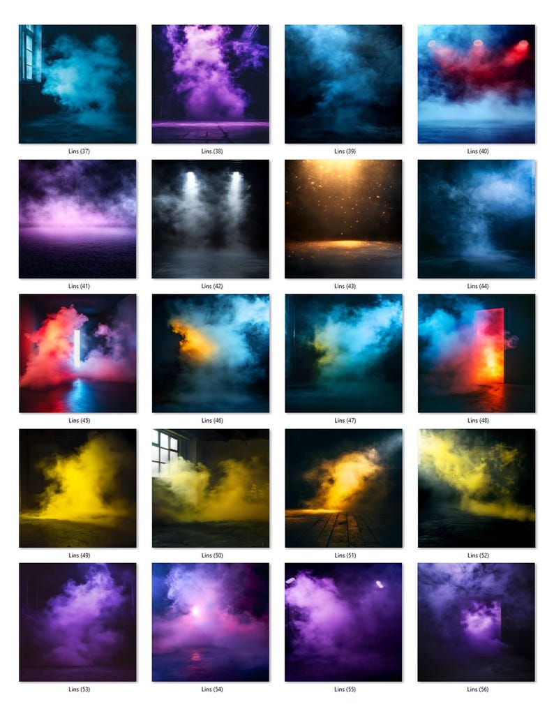 90 Smoke & Fog Rooms Digital Backdrops for Sports, Maternity ...