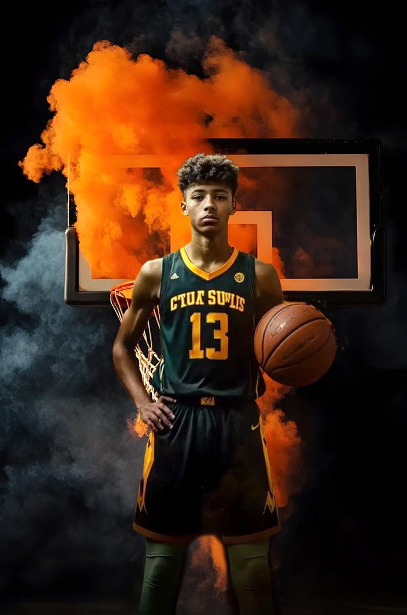 104 Fundos Fotográficos de Basquete: Banners Esportivos para Photoshop e Retratos de Formandos (Download Digital, JPGs) imagem 9