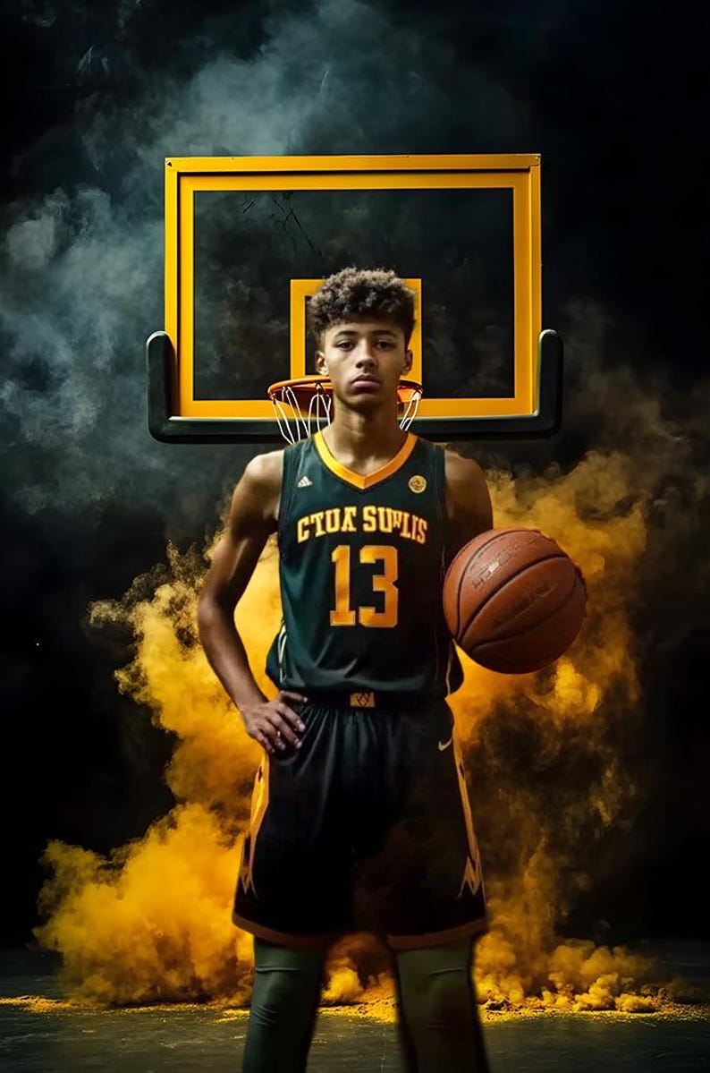104 Fundos Fotográficos de Basquete: Banners Esportivos para Photoshop e Retratos de Formandos (Download Digital, JPGs) imagem 8