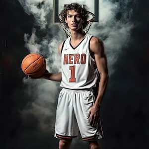 104 Fundos Fotográficos de Basquete: Banners Esportivos para Photoshop e Retratos de Formandos (Download Digital, JPGs) imagem 5