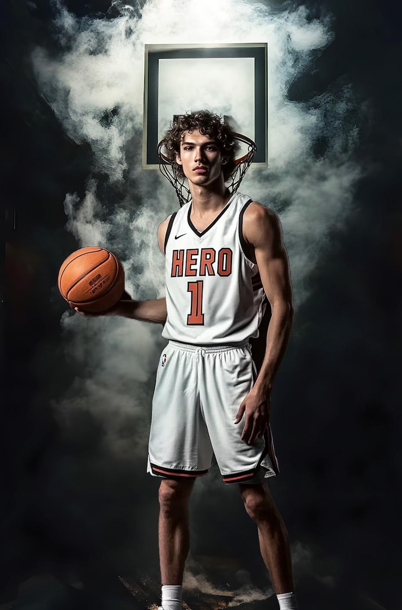104 Fundos Fotográficos de Basquete: Banners Esportivos para Photoshop e Retratos de Formandos (Download Digital, JPGs) imagem 5
