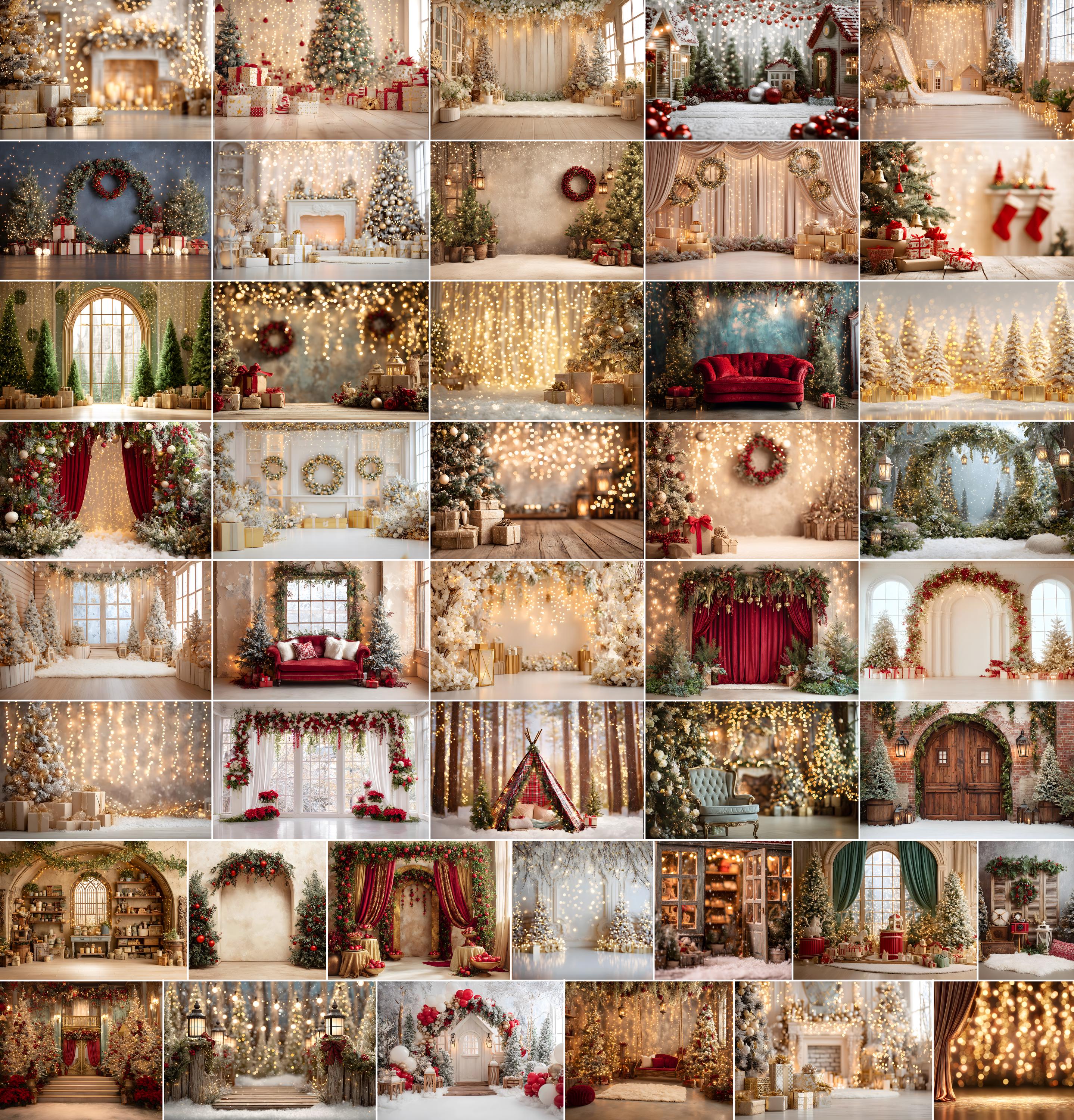 165 Cozy BEIGE Christmas Backdrops: Festive Holiday Photography (JPG ...