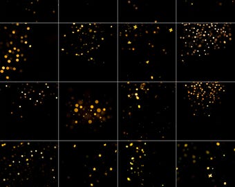 Confetti Bokeh Lights Photo Overlays: Christmas PNG, JPG (6000x6000 px) Digital Download