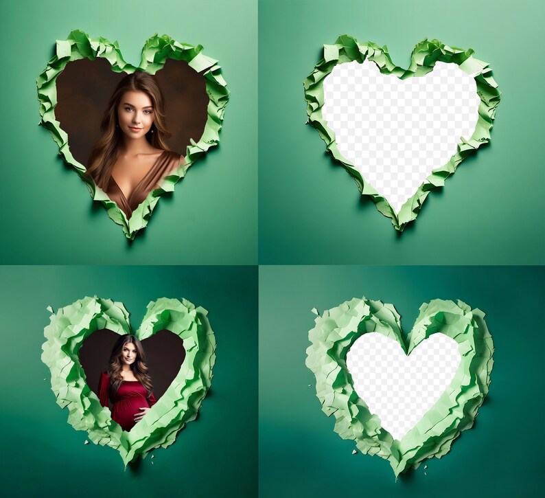 Ripped Paper Heart Digital Backdrops: Maternity & Newborn Photography ...