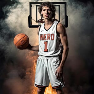 104 Fundos Fotográficos de Basquete: Banners Esportivos para Photoshop e Retratos de Formandos (Download Digital, JPGs) imagem 12