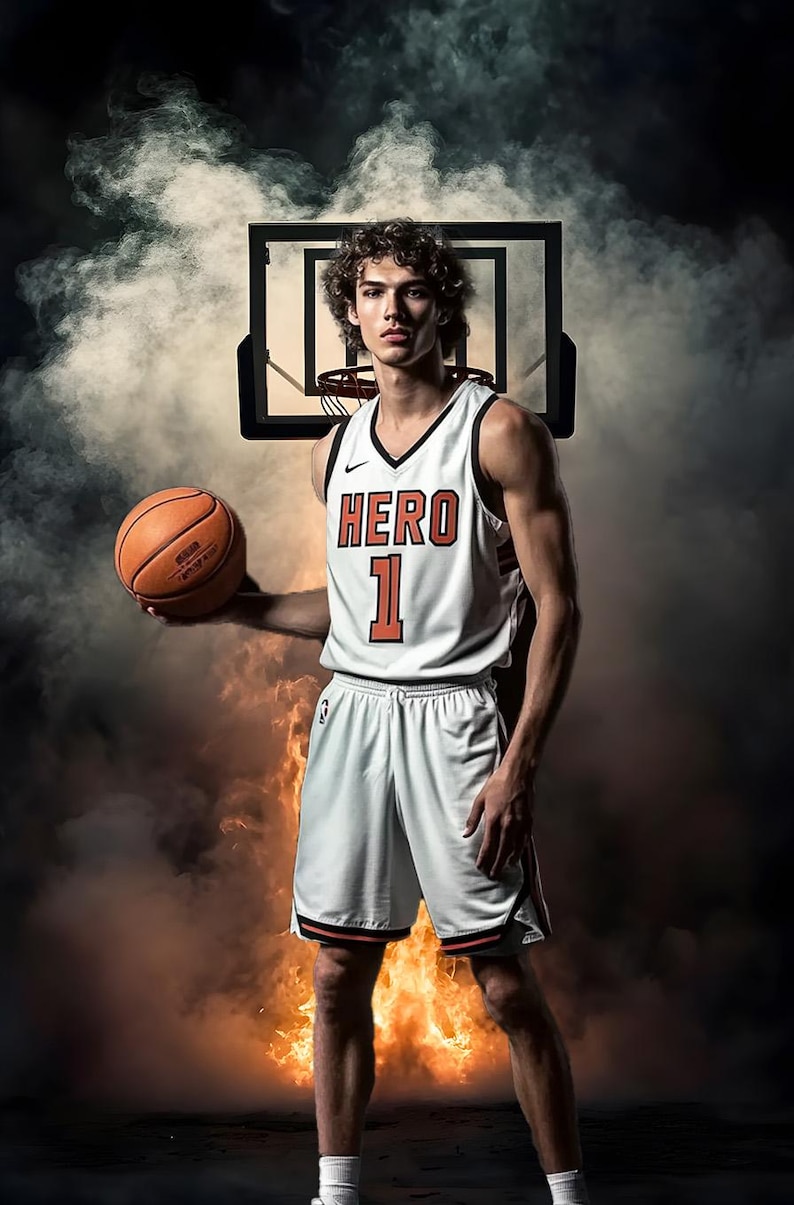 104 Fundos Fotográficos de Basquete: Banners Esportivos para Photoshop e Retratos de Formandos (Download Digital, JPGs) imagem 12