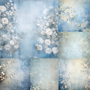 Floral Texture Digital Backdrops: Photoshop Textures, Maternity Photography (JPG File, 5000x5000 px)