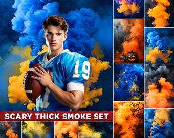 Smoke Bomb Digital Backdrops: Sports & Gym Overlays (JPG Download, 300 DPI)