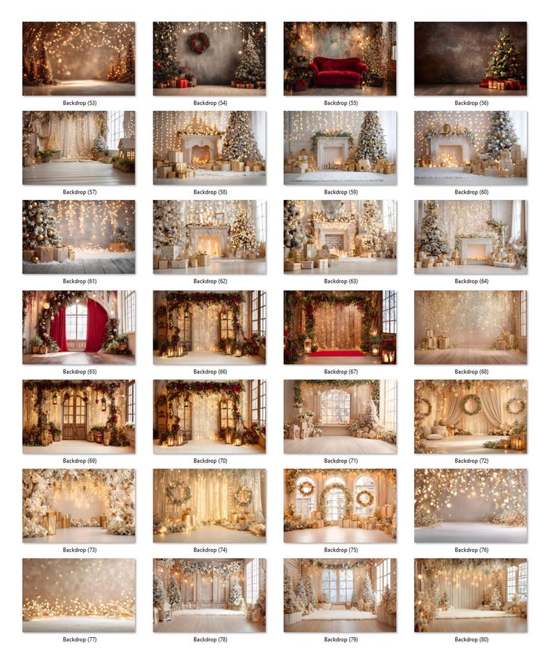 165 Cozy BEIGE Christmas Backdrops: Festive Holiday Photography (JPG ...