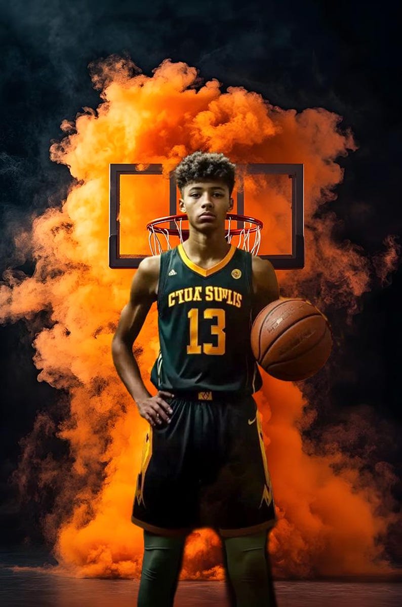 104 Fundos Fotográficos de Basquete: Banners Esportivos para Photoshop e Retratos de Formandos (Download Digital, JPGs) imagem 10