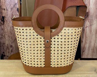 Bolso de cuero tejido, bolsos de cuero italiano, bolso de cuero genuino para mujer, bolso de cuero hecho a mano, bolso de hombro de cuero de Italia