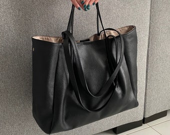 Italian Leather Handbags, Black Leather Bag, Handmade Elegant Bag, Leather Handbag for Women, Made in Italy Handbag, Woman Leather Bag