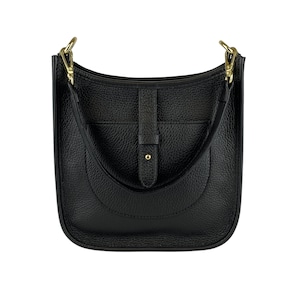 Medium Leather Bag, Elegant Leather Bag, Made in Italy Leather Handbag, Shoulder Bag, Top Handle Leather Bag, Luxury Bag, Crossbody Bag