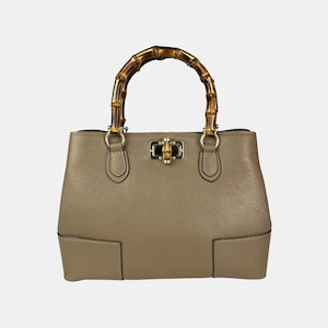 Italienische Lederhandtaschen, Bambusgriff Tasche, echtes Lederhandtaschen für Frauen, handgefertigte Ledertasche, Crossbody Lederumhängetasche