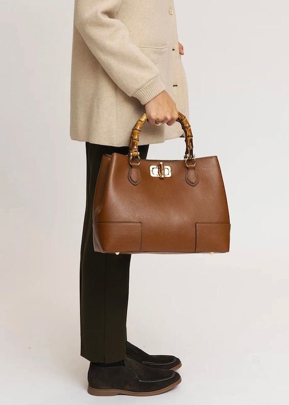 Genuine leather handbags discount