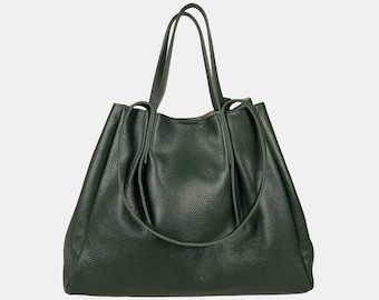 Italian Leather Bags, Handmade Leather Bag, Italian Leather Handbag for Women, Made in Italy Handbag, Woman Leather Bag, Shoulder Bag