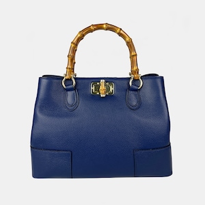 Italienische Lederhandtaschen, Bambusgriff Tasche, echtes Lederhandtaschen für Frauen, handgefertigte Ledertasche, Crossbody Lederumhängetasche