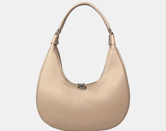 Borse in pelle fatte a mano in Italia per donna, eleganti borse e borsette realizzate in Italia, borsa in pelle rosa, regalo per lei