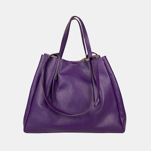 Leather Bag, Handmade Italian Leather Bags, Leather Handbags for Women, Made in Italy Handbag, Woman Leather Bag, Shoulder Bag, Leather Tote