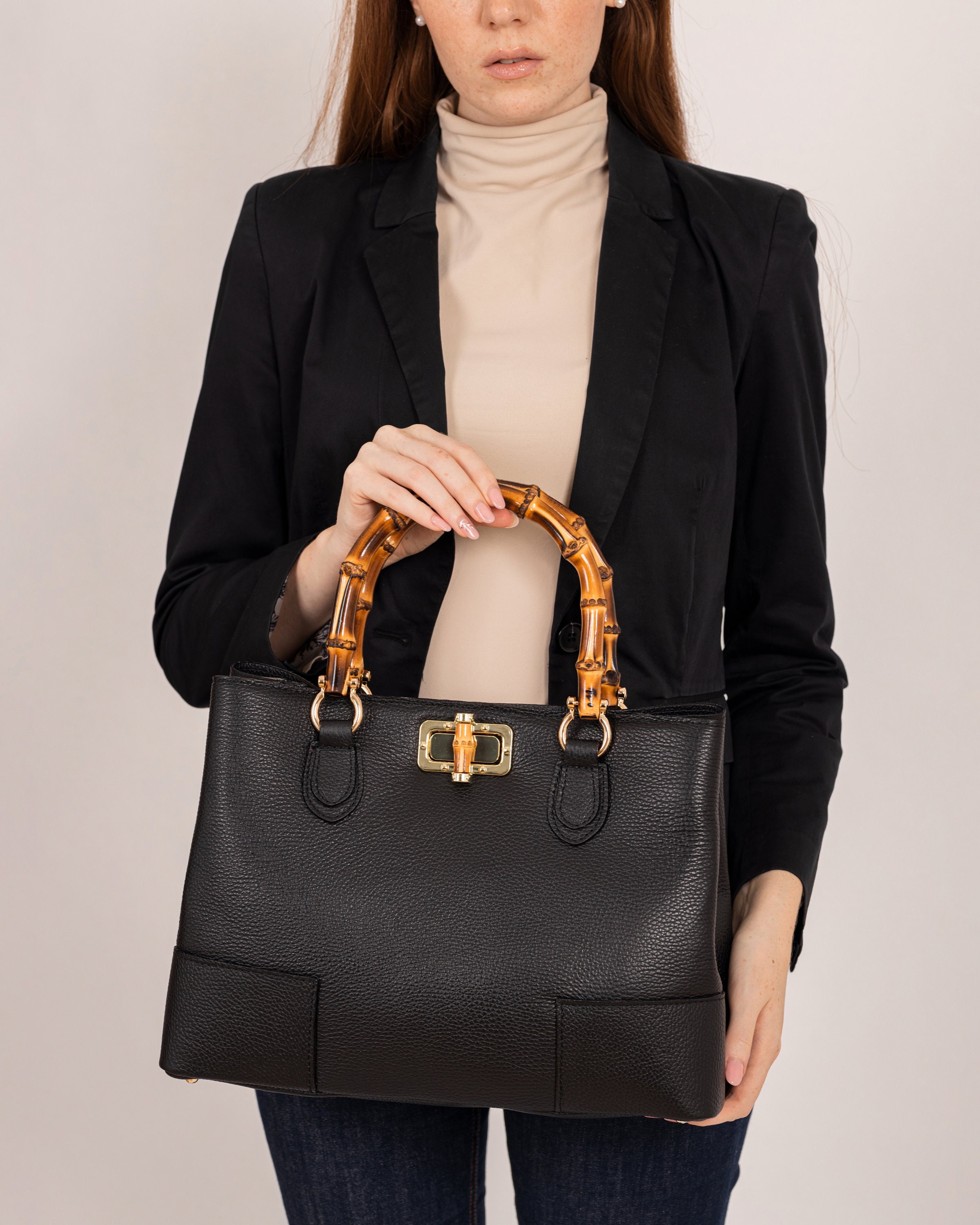 Gucci black bamboo bag - Etsy 日本