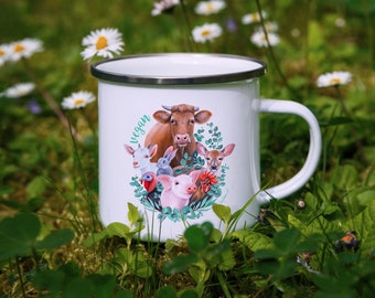 Enamel Mug, Vegan