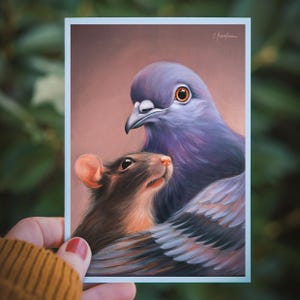 Sii gentile con ogni tipo di persona | Cartolina DIN A6 | diritti degli animali | Arte vegana