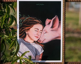 Be kind to every kind | Postcard DIN A6 | Animal rights | Vegan Art