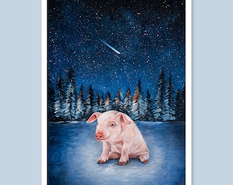 Wish | Postcard DIN A6 | Animal Rights | Vegan Art