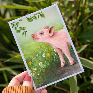 Liberté | Carte postale DIN A6 | Droits des animaux | Style végétalien
