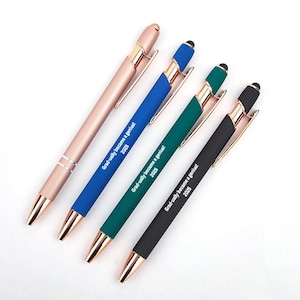 Custom Engraved Pens Graduation Gifts Stylus Soft Touch Pen Company Gift Personalized Business Pen Custom Name Pens Wedding Gift Anniversary