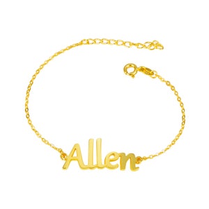 Custom Name Bracelet Personalized Name Bracelet 925 Sterling Silver Name Bracelet Birthday Christmas Mothers Day Gift for Wedding Graduation