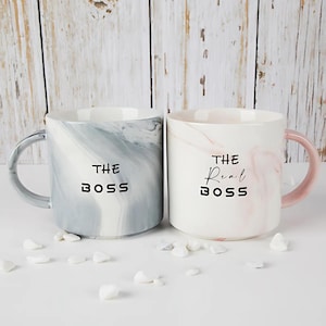 Juego de tazas personalizadas para regalo de pareja para boda Juego de tazas personalizadas Juego de tazas de café para esposo y esposa Regalo para compromiso
