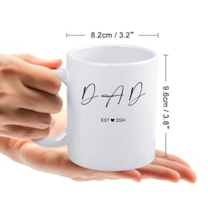 Custom Mug for Dad Gift for Father&#39;s Day Personalised Mug Coffee Cup for Father to be Gift Baby Shower New Dad Customised Fathers Day Gift
