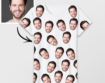 Custom gezicht foto tshirt gepersonaliseerde korte mouw mannen vrouwen shirt verjaardagsfeestje cadeau afdrukken foto tshirt vrijgezellenfeest kerstcadeau
