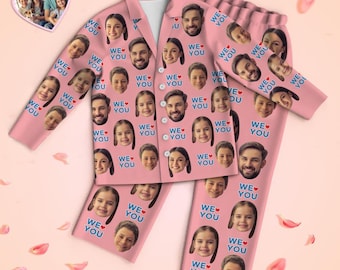 Personalized Photo Pajama Set: Custom Face Matching PJs