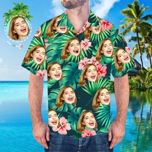 Custom Face Hawaiian Shirt: Personalized Photo Print Aloha Shirt