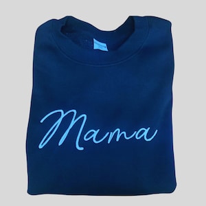 Suéter bordado personalizado para regalo de mamá, camiseta bordada con letras para el Día del Padre, sudadera personalizada para abuelo, mamá, papá, regalo