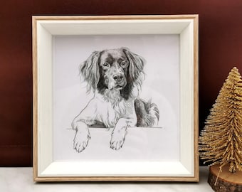 Personalised Dog Sketch, Custom Pet Drawing, Dog Portrait from Photo, Dog Lover Illustration, Pet Memorial Gift, Pet Loss Remembrance Gift