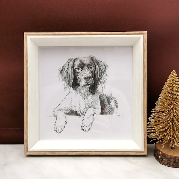 Personalized Pet Sketch from Photo, Custom Dog Portrait Drawing, Pet Memorial/ Loss Gift, Dog Cat Lover Gift