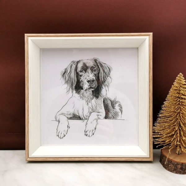 Personalisierte Haustier Skizze vom Foto, individuelle Hundeportrait Zeichnung, Haustier Erinnerung / Verlust Geschenk, Hund Katze Liebhaber Geschenk