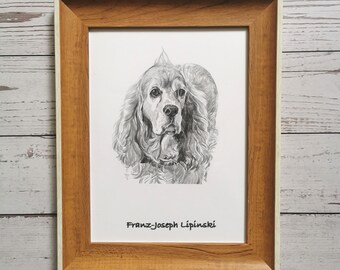 Ritratto personalizzato di animali domestici da foto, schizzo a matita di cane e gatto disegnato a mano, ritratto commemorativo personalizzato di animali domestici, regalo con disegno personalizzato di animali domestici