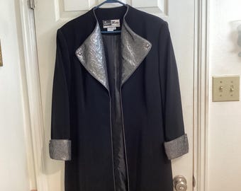 Women's black vintage coat size 12