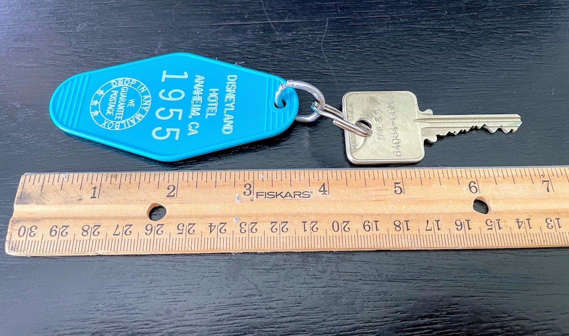 Hotel Keychain Vintage Disneyland Hotel Inspired Room 1955 Etsy