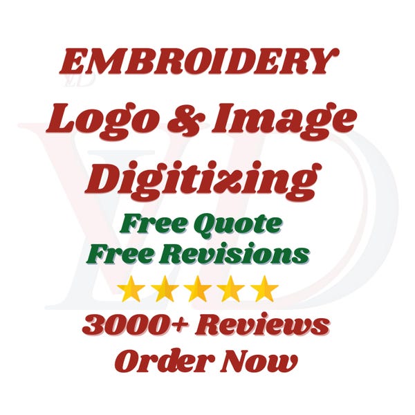 Digitized Logo Design - Etsy UK
