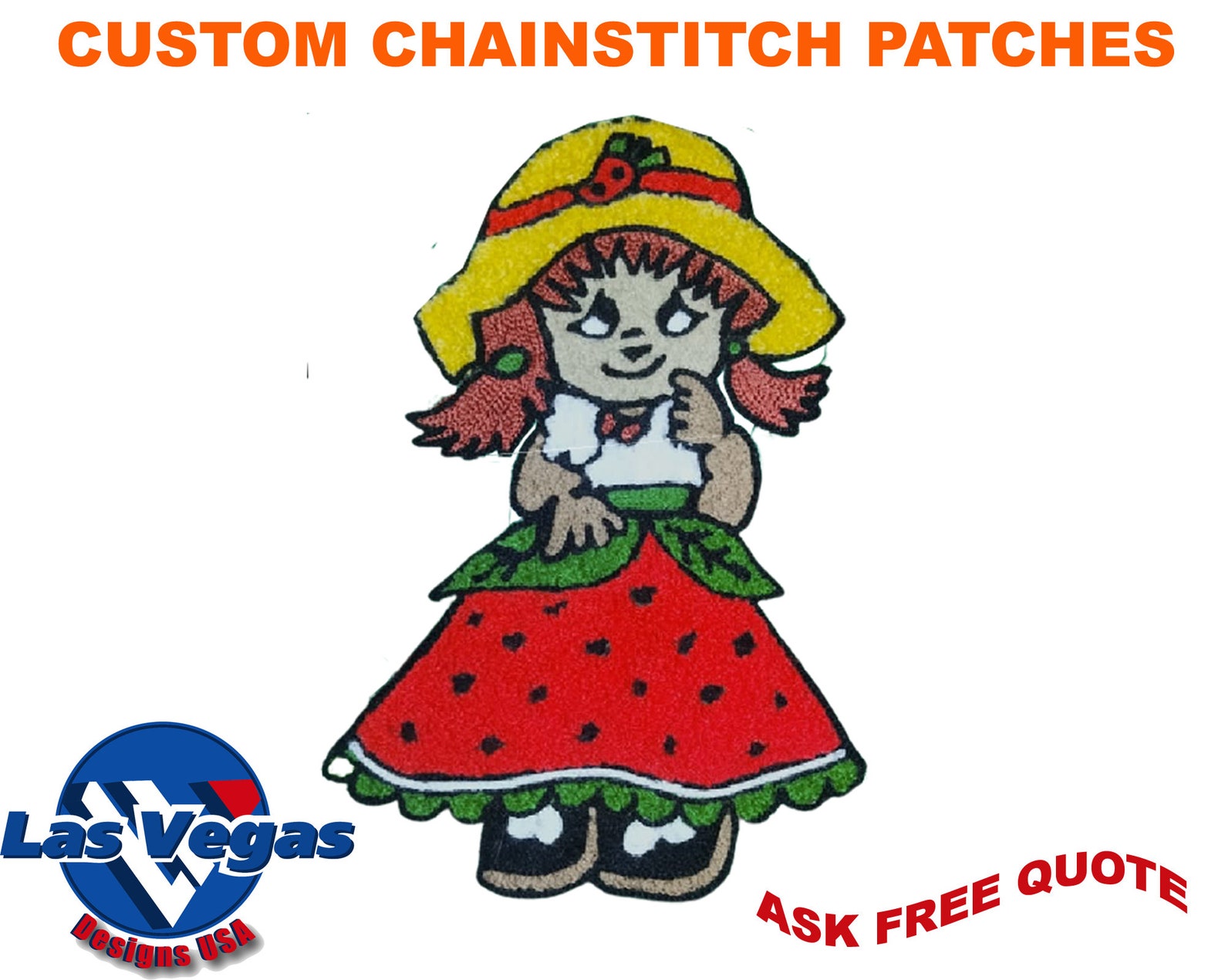 Custom Chain Stitch Patches Chain Stitch Chenille Patches Etsy