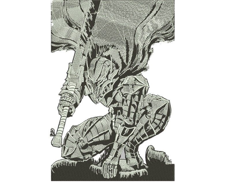Detailed warrior artwork created for embroidery logo digitizing, image digitizing, and back logo digitizing. High-precision stitch design perfect for professional logo digitize and advanced embroidery digitizing projects.