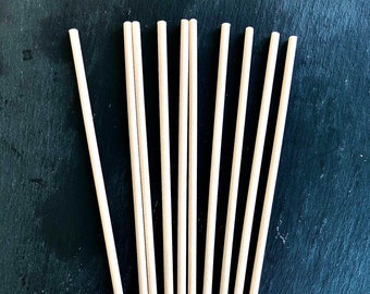 Fibre Reed Diffuser Sticks 10, 20 or 50 - 20cm x 4mm, Available in Black or Natural colours. Thick Replacement Reeds for Diffuser Bottles.