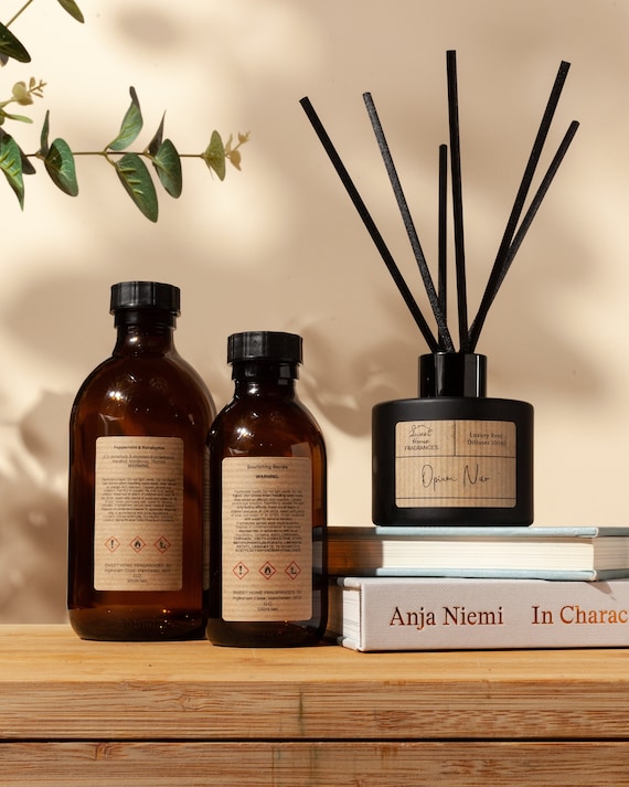 Reed Diffuser Oil Refill in 150ml or 300ml Amber Glass Bottles